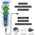 thumbnail image 4 of Cortadora de pelo para hombre, recortadora de barba eléctrica, inalámbrica Cortadora de cabello profesional para hombres/niños/peluqueros, pantalla LED, recargable, 4 of 5