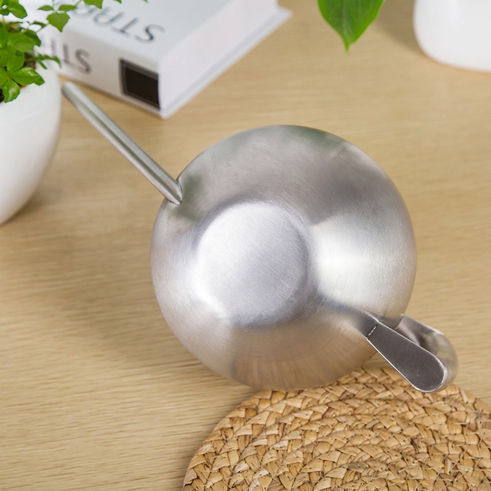 Skegnu Savings Up to 30% Off Watering Can Outdoor Stainless Steel Watering Can-1L Metal Watering Can With Long Spout To Spillage, Perfect Plant Watering Can For Outdoor And Indoor Plants