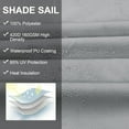 thumbnail image 5 of Sun Shade Sail for Patio, Yamaziot 6.6'x10' Rectangle Canopy, Waterproof UV Block Cover Sunshade for Outdoor Backyard Lawn Garden Pool, Grey, 5 of 6