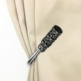 thumbnail image 3 of Rocco Curtain Holdback Pair in Satin Nickel, 3 of 3