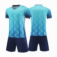 thumbnail image 2 of HCNTES Kids Boys Short Sleeve Crew Neck T-Shirt and Short Set Children's World Cup Clothing Boys Soccer Set Sport Team Uniform 8T 9T 10T 11T 12T 13T 14T(D01-J,4-5 Years), 2 of 4