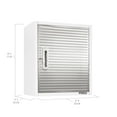 thumbnail image 4 of Seville Classics UltraHD® Solid Steel Lockable Metal Storage Wall Cabinet Organizer, w/ Adjustable Shelf, 24" W x 12" D x 28" H, White, 4 of 5