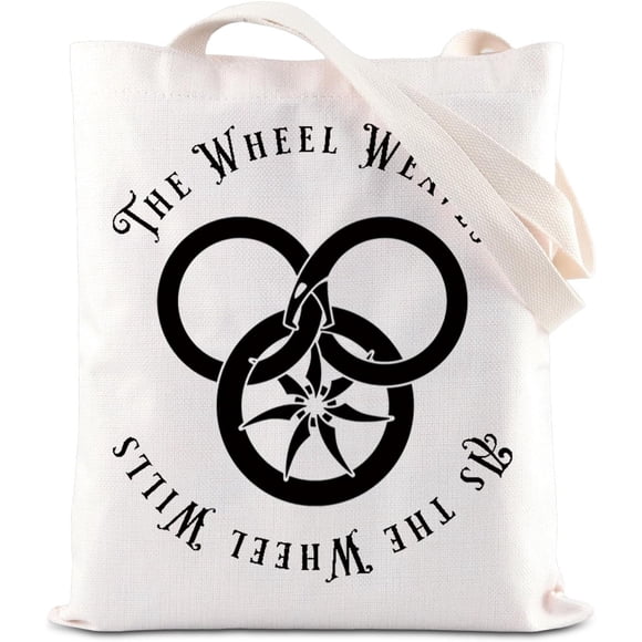 Wheel Time TV Series Inspired Tote Bag WOT Gift Snake Wheel Gift Fantasy Novel Gift The Wheel Weaves as the Wheel Wills Gift