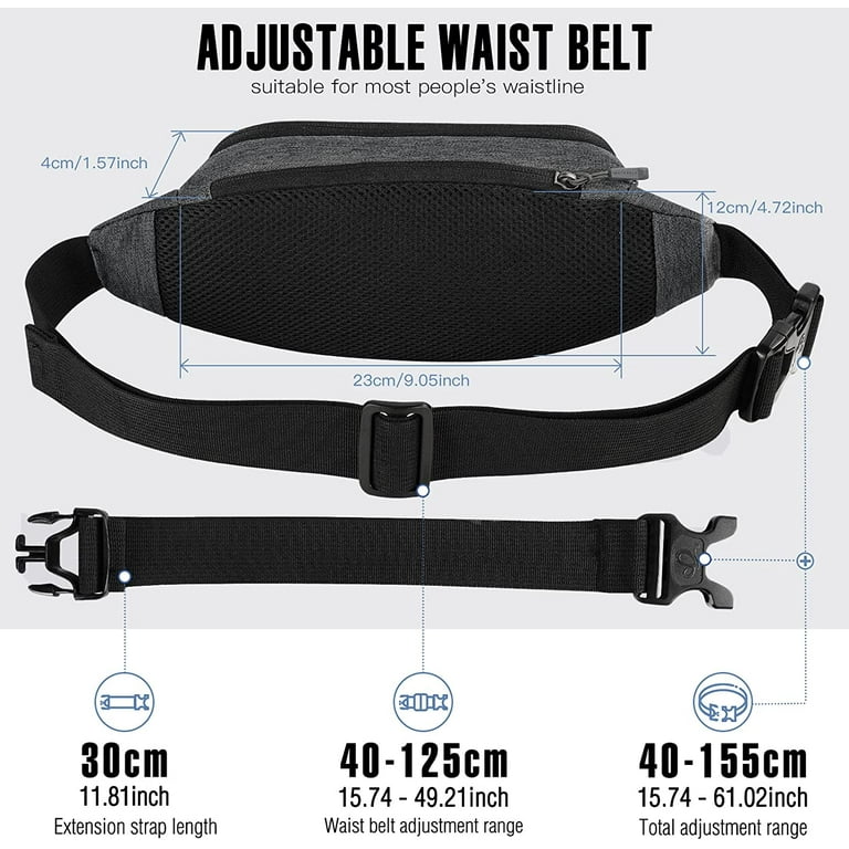 WATERFLY Fanny Pack Waist Bag: Versatile Hip Pouch with Adjustable