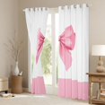 thumbnail image 3 of Feelyou Kawaii Pink Bow-tie Black Out Curtains for Kids, Cartoon Dreamy Bowknot Curtains Pack of 2 (42x63 Each), Cute Princess Style Bedroom Curtains, Black Out Curtains Decor, 3 of 6