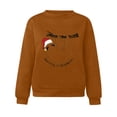 thumbnail image 3 of Pntutb invierno mujer Casual manga larga tops señoras Navidad estampado sudadera blusa Pntutb Pntutb-564, 3 of 8