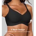 thumbnail image 3 of Daystry Womens Wireless Stripe Bras No Underwire Push Up Bra Comfort Seamless Supportive Full Coverage Everyday Bras without padding, 3 of 11