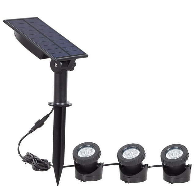 Yuarrent Lámpara de inundación de 1 a 5, lámpara LED RGB de carga Solar para exteriores, lámpara de luz colorida, lámpara de inundación de Iluminación y accesorios No.2 Yuarrent HA025863-02