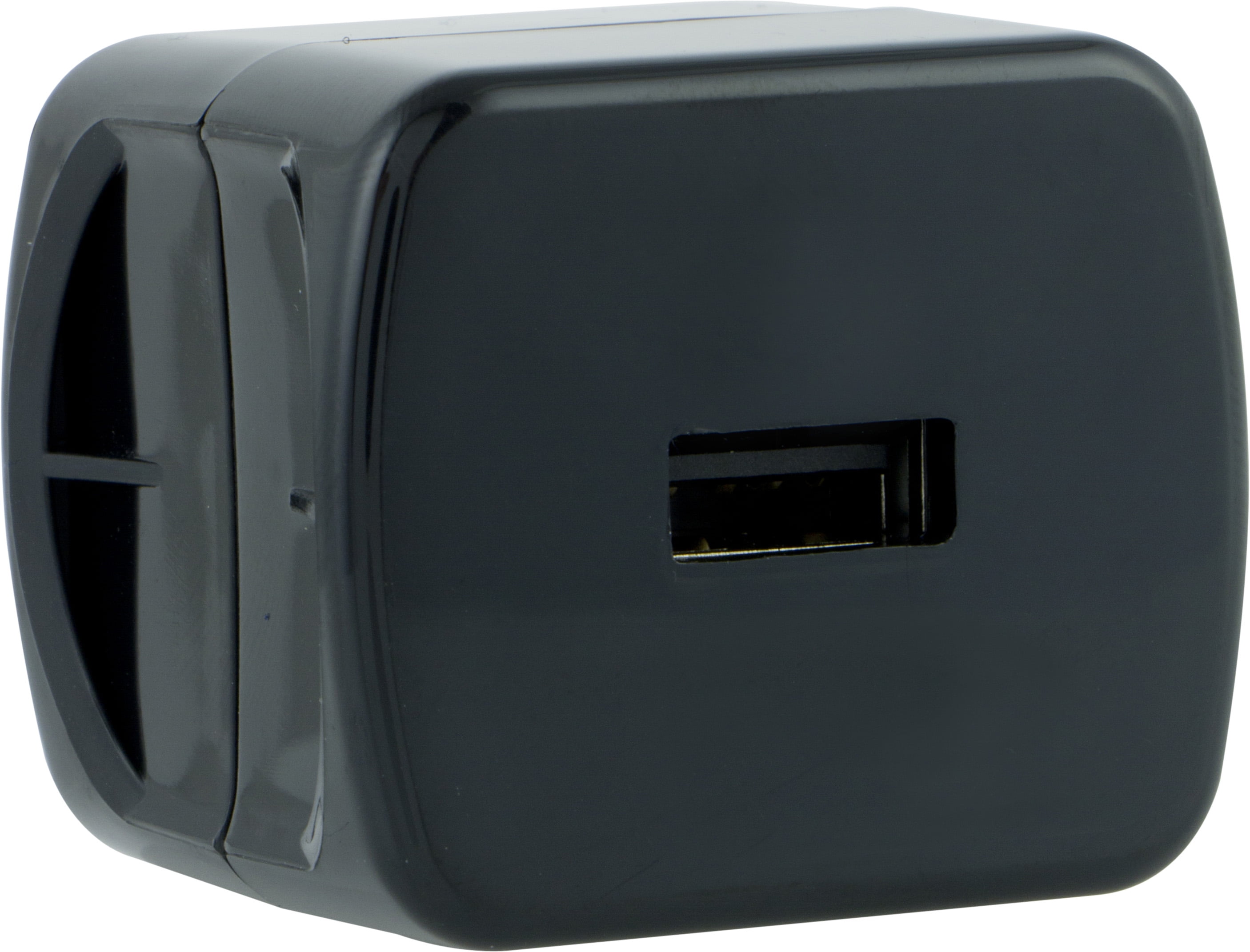 GE 1Port USBA Wall Charger, black