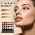 thumbnail image 4 of LNGOOR 2pcs Set  15-Shade Concealer Palette with Brush - Waterproof  Sweatproof  Full Coverage for Acne & Tattoos  Moisturizing Long-Lasting Face Makeup, 4 of 6