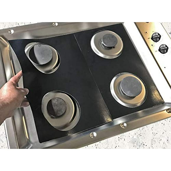 Doublures de Protection pour Cuisinière Compatibles avec les Cuisinières GE, Gammes de Gaz GE - Personnalisées - Doublures de Nettoyage Faciles pour Modèle Compatible GE JGP329SET1SS