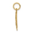 thumbnail image 2 of 14k Yellow Gold Heart Shape Script Design Letter R Charm Pendant, 2 of 3