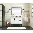 thumbnail image 6 of Elegant Decor Eugene 42" Aluminum MDF Single Bathroom Vanity in White, 6 of 8