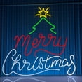 thumbnail image 4 of Glowneon Merry Christmas Neon Signs, Merry Christmas Decor, 4 of 4