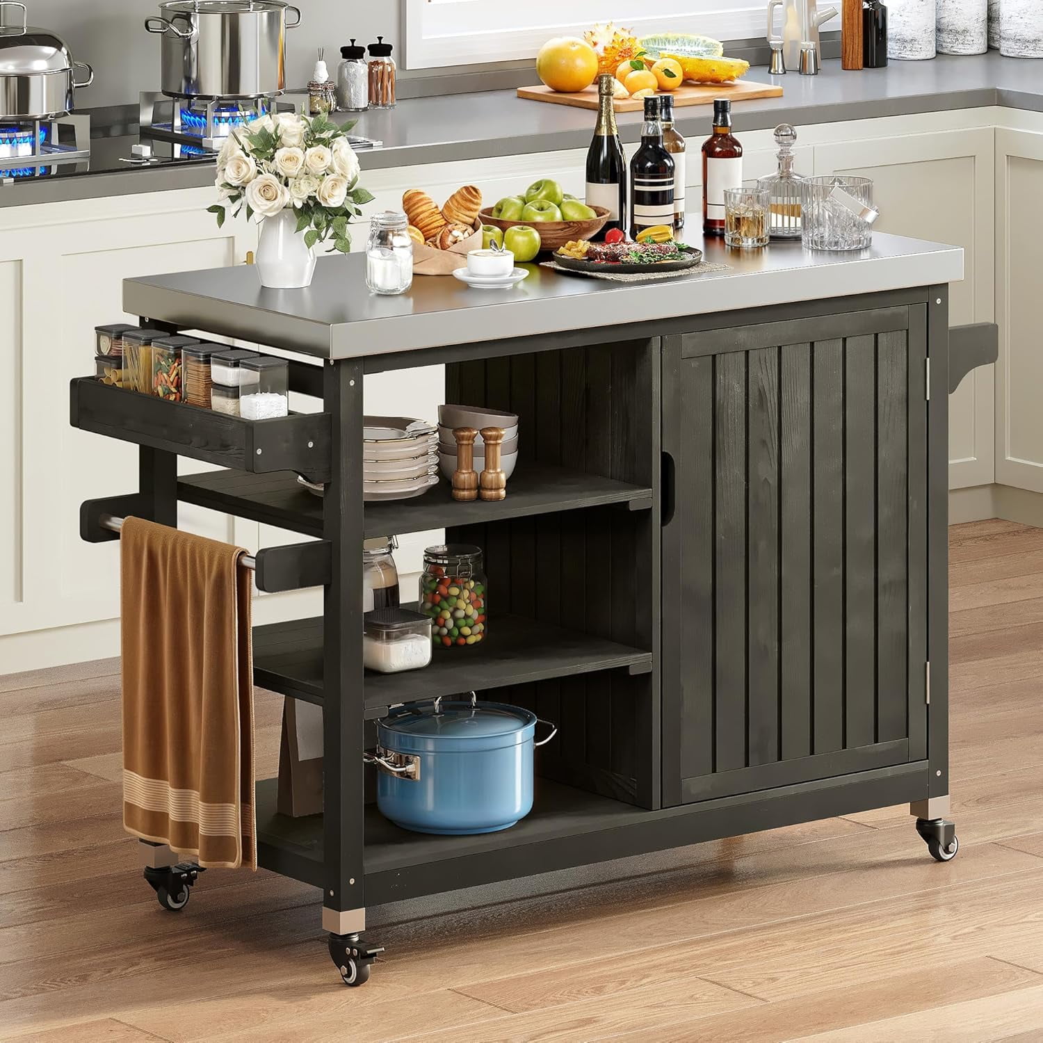 Feasto Freestanding Outdoor Kitchen Cabinets Outdoor Grill Table