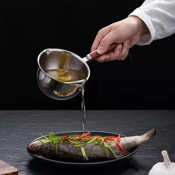 Mini Olla Calentadora De Mantequilla, Sartén Calentadora De Aceite, Limpieza Sencilla, Resistente, 300ml, Antiescaldaduras Para Cocinar