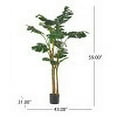 thumbnail image 3 of GDF Studio Dorse Artificial Monstera Tree, 5' x 2.5', 3 of 5