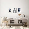 thumbnail image 4 of Set of 3 Blue Wall Art Prints, Modern Mid Century, Minimalist Geometric Wall Art, Navy Blue Wall Prints, for Living Room Bedroom Bathroom Gallery Boho Room Wall Decor -12"x16", 4 of 6