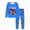 H01-Blue, variant on TOWED22 Toddler Baby Boy Fall Winter Clothes Embroidery/Print Long Sleeve Sweatshirt Pullover Tops Pants Outfit Set Size:5-6 Y,Color:Blue