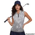thumbnail image 2 of Knextrepoy Bling Gray Sleeveless Golf Shirt for Women Casual Tennis Tank Tops Running Shirt with Collar Sports Athletic Shirts Size XS, 2 of 8