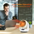 thumbnail image 3 of RKSTN Space Heater Fan Heater & Fan, Ceramic Fan Heater, Touchscreen, 1000/1200/1500 Watt, Shakes The, 3 Level Overheating Protection, Mobile Electric Heater For Rooms 30 M² Space Heater Indoor, Fan Heater, 3 of 8