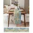 thumbnail image 3 of Coastal Beach Starfish Table Runner 90 Inches, Vintage Summer Ocean Stripe Bed Runner Dresser Scarves Tabletop for Indoor Outdoor Parties/Ceremony/Banquet, 13" x 90", 3 of 8