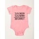 thumbnail image 3 of Baby Girls Casual "50% Daddy 50% Mommy 100% Perfect" Short Sleeve Onesie Clothes, 3 of 5
