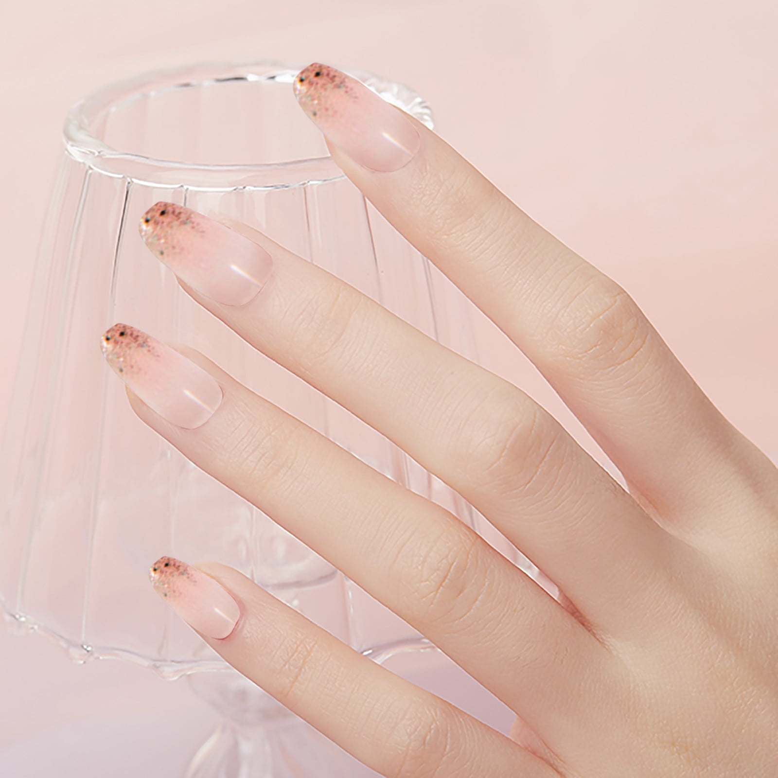 Extra Long Nails Coffin Flake Nails for Teens Long Coffin Nail Tips Clear Clear Nail Coffin Tips Natural Nail Tips Half Cover Reusable Nail Forms Coffin Acrylic Nails Short round Coffin Clear Acrylic