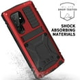 thumbnail image 6 of Dteck Case for Samsung Galaxy S23 Ultra,Metal Case with Tempered Screen Protector Military Rugged Heavy Duty Silicone Shockproof Full Body Tough Cover for Galaxy S23 Ultra,Red, 6 of 8