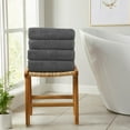 thumbnail image 3 of Ultra-Soft Featherspun Cotton Quick-Dry Hand Towel Set (6 Pack, Dark Grey), 3 of 6