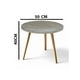 thumbnail image 2 of Mesa Auxiliar Redonda Gris tipo Piedra 50cm Minimalista Mdf Moderna, 2 of 4