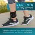 thumbnail image 6 of BraceAbility AFO Drop Foot Brace for Stroke Recovery and Nerve Injury, L/XL, Black, 6 of 8