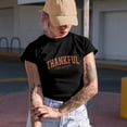 thumbnail image 2 of Thankful and Blessed, Thanksgiving Day Gift, Black T-Shirt, XL, 2 of 5