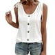 thumbnail image 2 of Playeras,Blusas y Tops,Ropa para Mujer Crop Tank Tops Para Mujer Chaleco de cuello en U de color sólido casual sexy para mujer Diseño simple y exquisito (White, XXXXL), 2 of 4