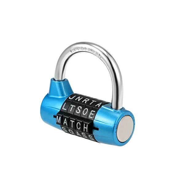 5Digit Combination Padlock, 21/2inch Resettable Alphabet Code Lock