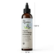 Sky Organics Organic Castor Oil with Rosemary Oil to Condition for Hair and Lashes, 6 fl oz