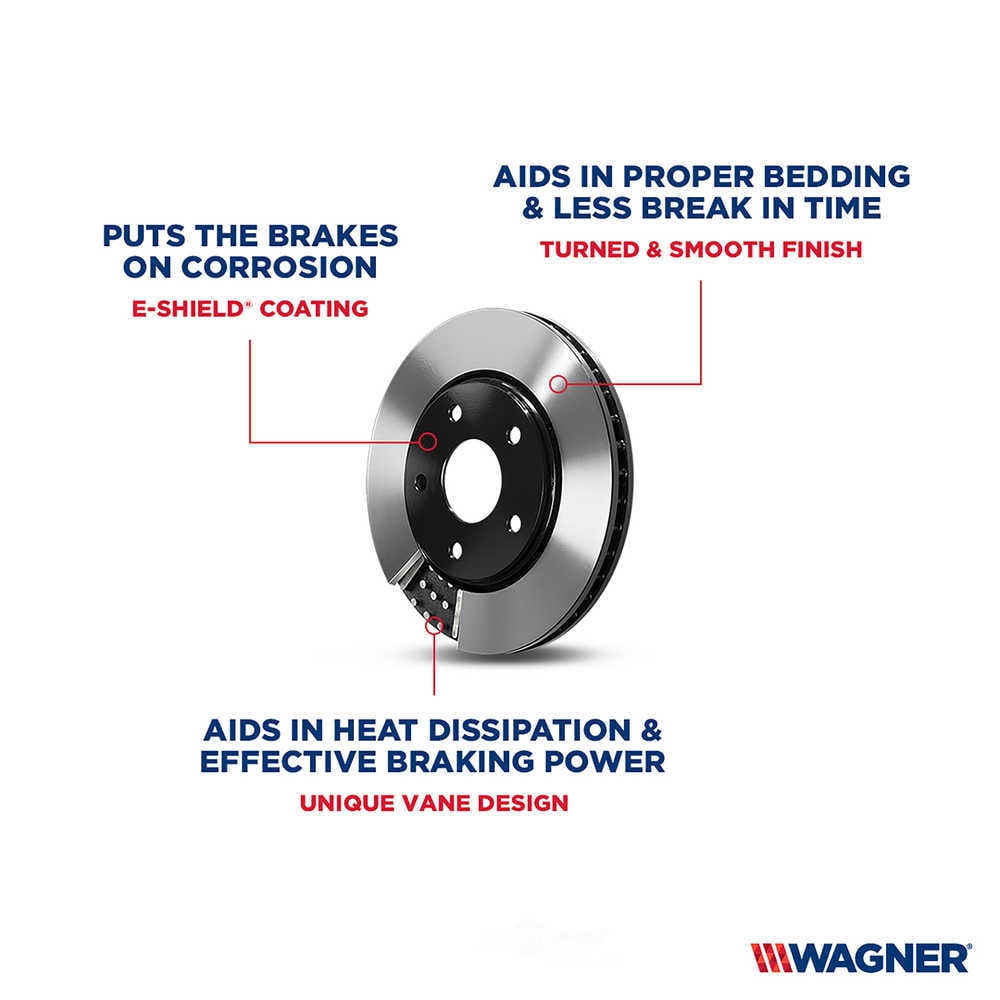 Wagner BD125715E Brake Rotor Fits select: 1999-2004 FORD F250, 1999-2004 FORD F350