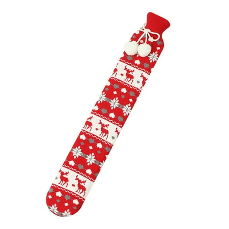 

Huaai Bed Warm Waist Warm Back Hot Water Bottle With Super Soft Fabric Knitted Cover E