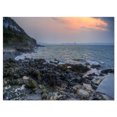 thumbnail image 2 of Dark Rocky Seashore Sunrise - Extra Large Seashore Canvas Art, 2 of 3