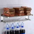 thumbnail image 3 of Bathroom Towel Holder Bathroom Organizer Stainless Steel Wall-mounted Towel Rack Home Hotel Wall Shelf Hardware Accessory, 3 of 6
