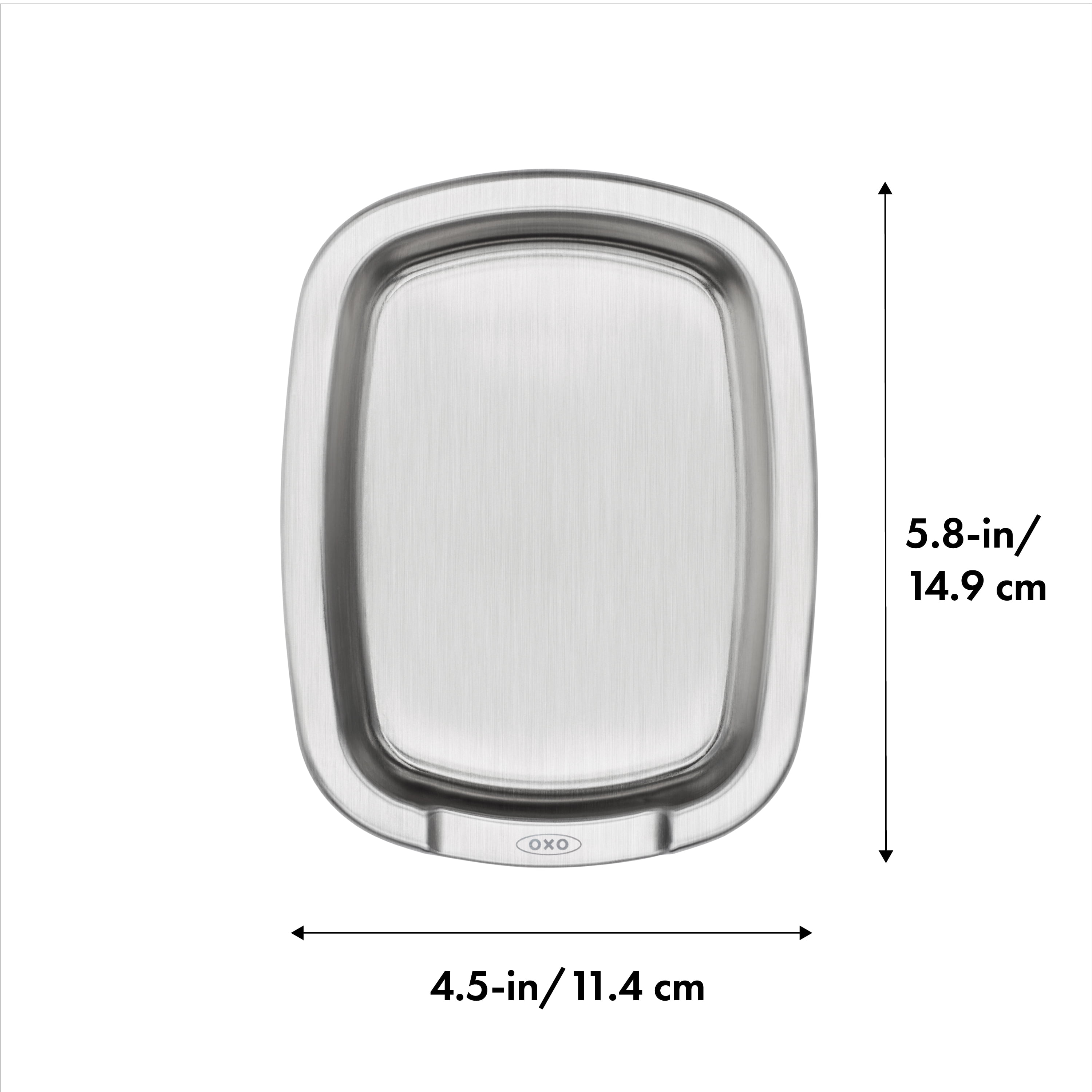 OXO Softworks Stainless Steel Spoon Rest, Silver