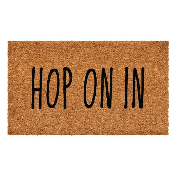 Calloway Mills 109851729 17 x 29 in. Hop on in Rectangular Doormat, Multi Color