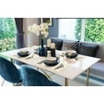 thumbnail image 3 of More Décor Faux Leather Placemats for Dining and Kitchen Table - Stain and Heat Resistant, Anti-Slip, Wipable and Washable - Set of 4 and 6 - Solid Colors (Solid Ivory, 6), 3 of 6