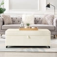 thumbnail image 2 of Sturdy Ottoman with Rotating Casters and Storage | Ideal for Living Spaces, Supports Up to 400 Pounds, 2 of 6