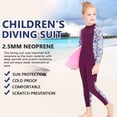 thumbnail image 3 of Greeniant Trajes de neopreno para niños y niñas, traje de buceo a prueba de frío, pantalones de manga larga gruesos, traje de baño para jóvenes, Deportes acuáticos Púrpura M Greeniant OD003675-02, 3 of 6