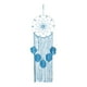 thumbnail image 4 of Colgante de pared de macramé bohemio con borlas trenzadas Azul, 4 of 9