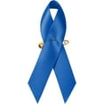 thumbnail image 6 of 100 Pieces Blue Satin Awareness Ribbons with Safety Pins 1.4 x 3 inch, 6 of 10