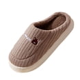 thumbnail image 6 of CHUMUD Women's Cotton Slippers - Cozy Fleece Lined with Non-Slip Sole, Warm Indoor House Shoes, 6 of 8