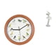 thumbnail image 1 of Reloj de pared con figura de bailarina y pájaro cantor, reloj colgante decorativo, escultura moderna de bailarina para cocina, dormitorio, hogar, ofic, 1 of 8