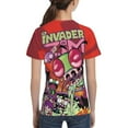 thumbnail image 5 of Invader Zim Youth Unisex T-Shirt Crewneck Short Sleeve Double-Sided Print Tee Shirts Top For Boys Girls Kid Teen X-Large, 5 of 6